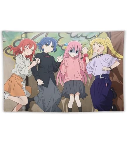 Amazon.co.jp: ぼっちざろっく タペストリー アニメ 大判 タペストリー